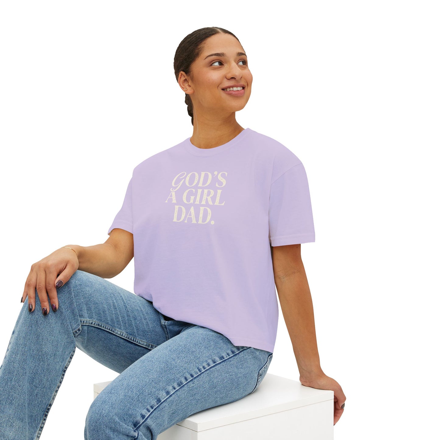 "God's A Girl Dad." Tee