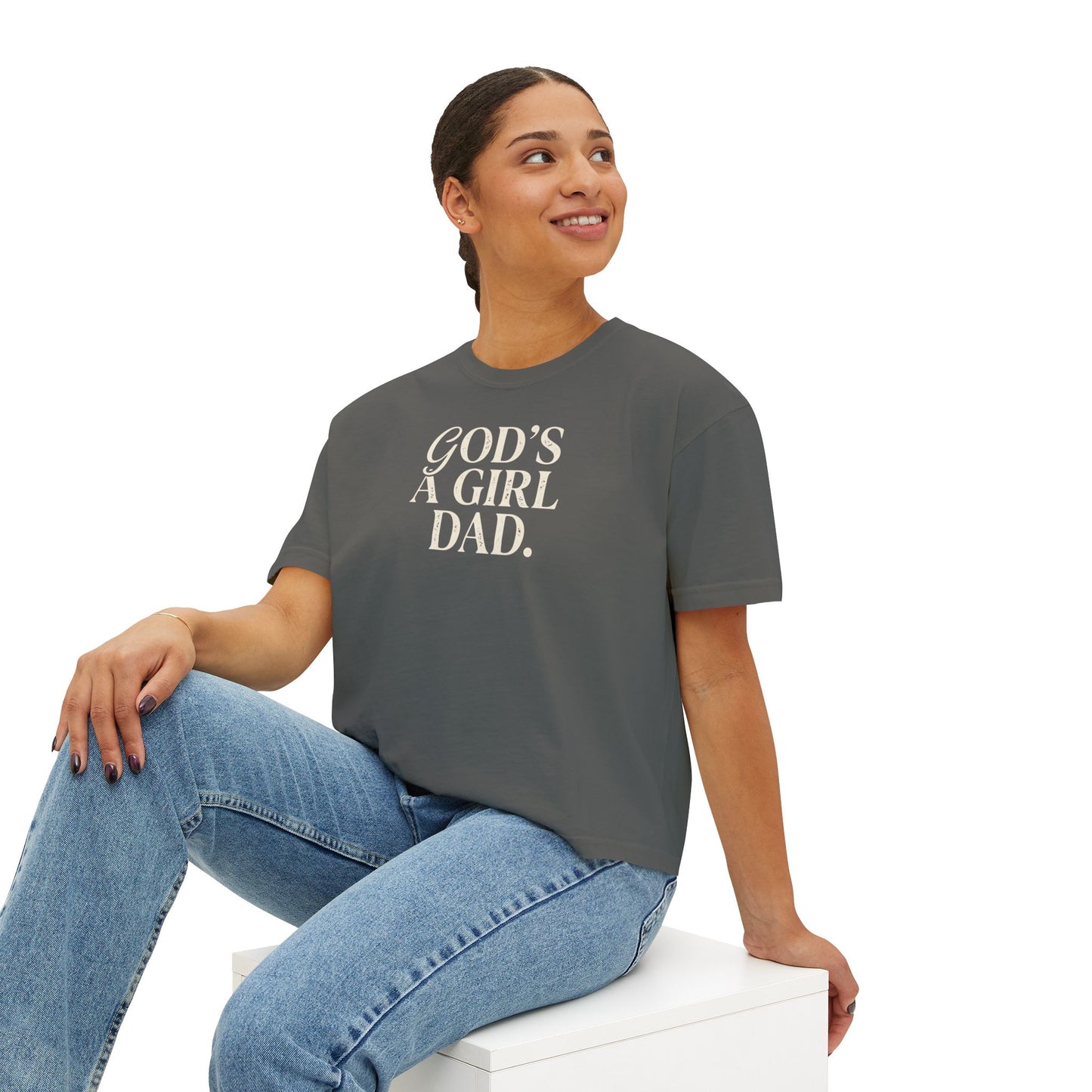 "God's A Girl Dad." Tee