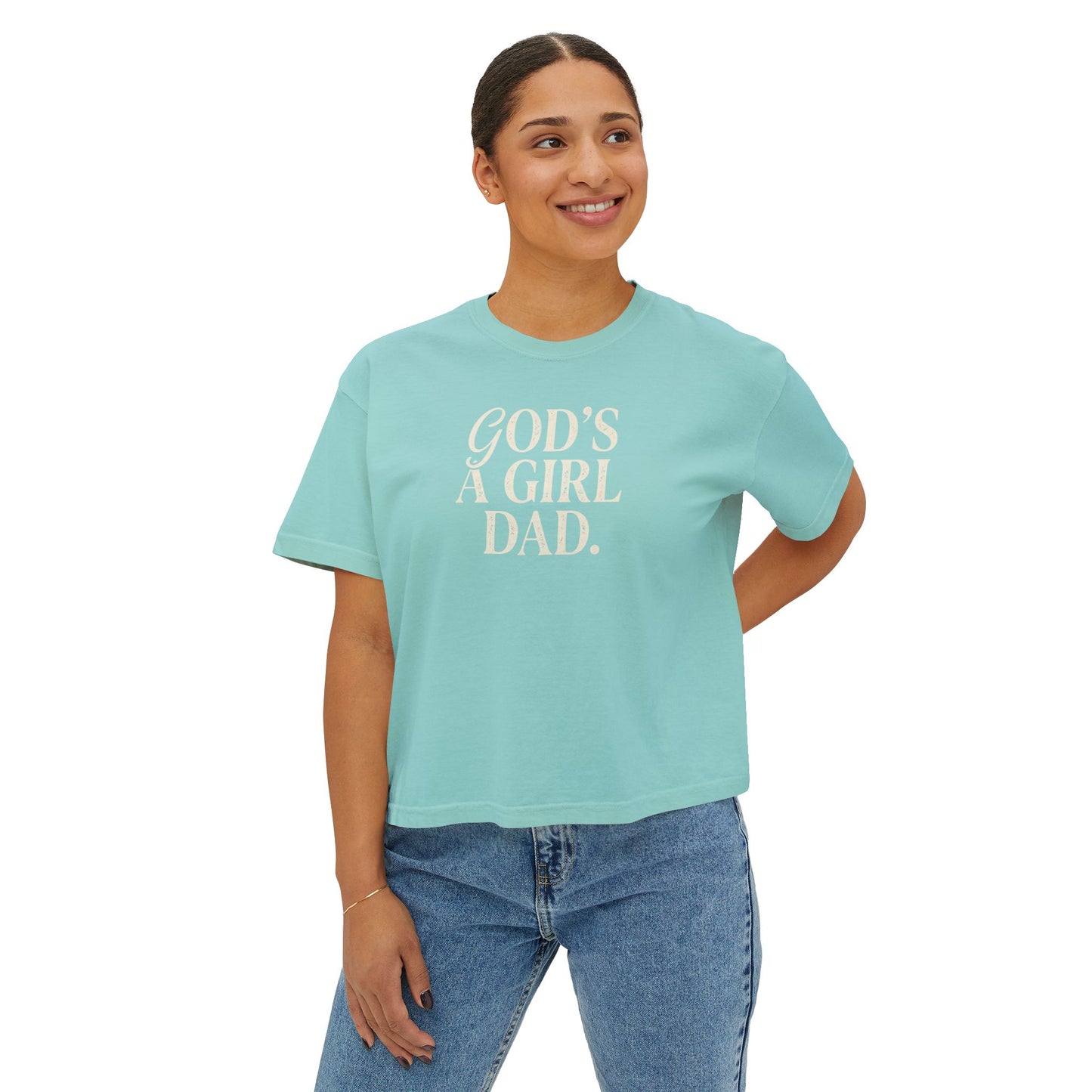 "God's A Girl Dad." Tee