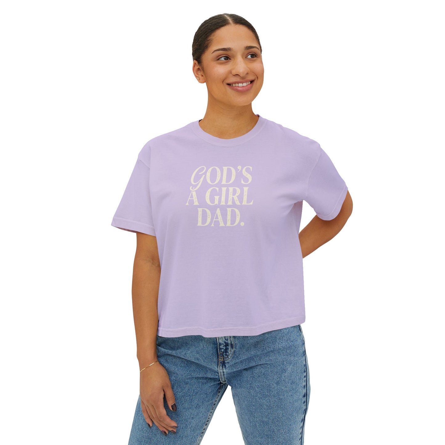 "God's A Girl Dad." Tee