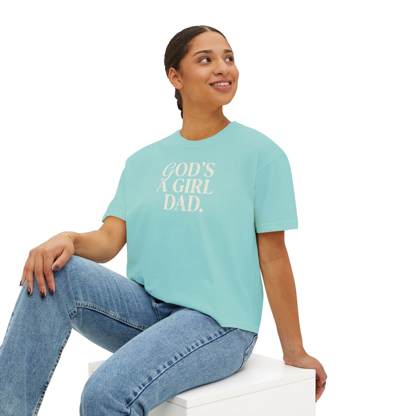 "God's A Girl Dad." Tee