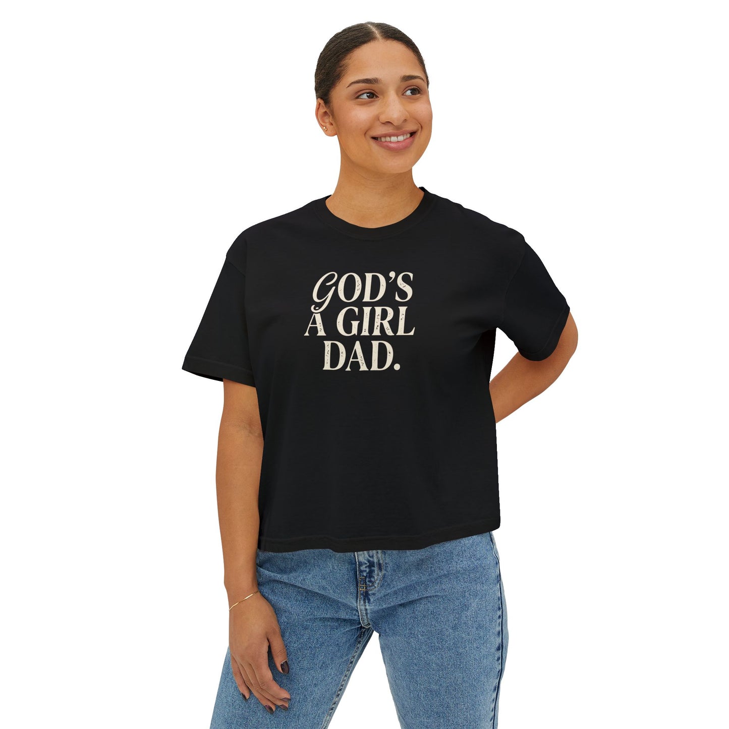 "God's A Girl Dad." Tee